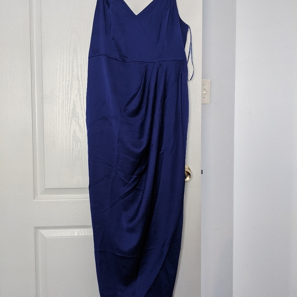 Purple evening/party spaghetti strap dress - Picture 1 of 2